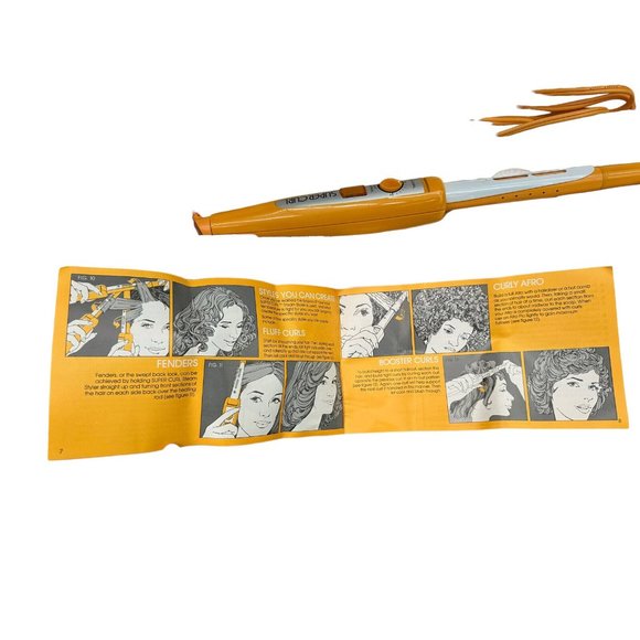 Vintage Super Curl Gillette Steam Styler Adjustable Heat Curling Iron Wand New - Picture 6 of 12